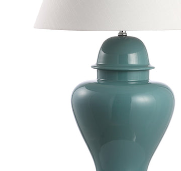 Sagwa 33" Ceramic/Iron Modern Classic LED Table Lamp - JONATHAN Y